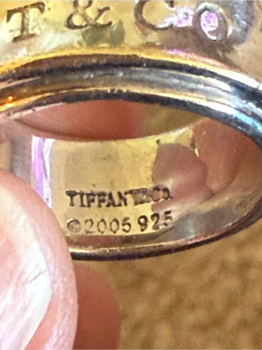 Tiffany & Co. .925 from the 1837 collection with  concave design, size 7 - Picture 5 of 15
